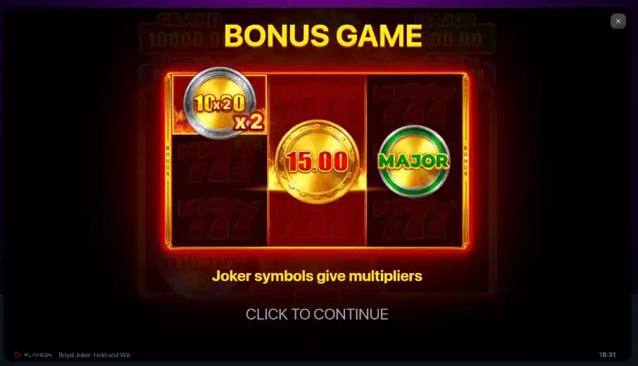 Bonussen en free spins voor Royal Joker