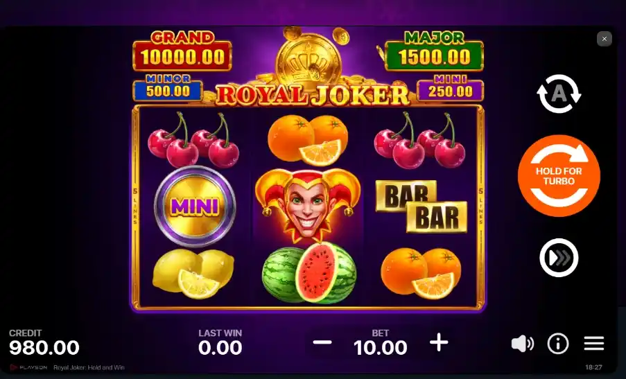 Royal Joker Hold and Win: wat voor slot is dit?