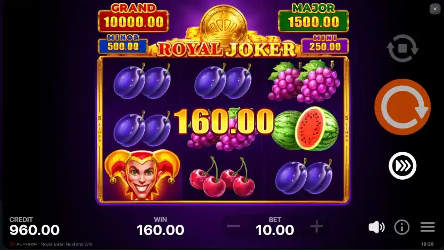 Royal Joker Hold and Win online spelen voor echt geld